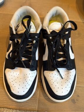 Nike White and Neon Green Low-Top Sneakers